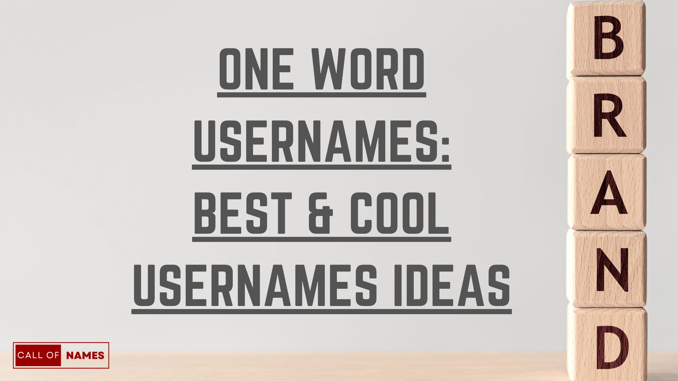 One-Word-Usernames