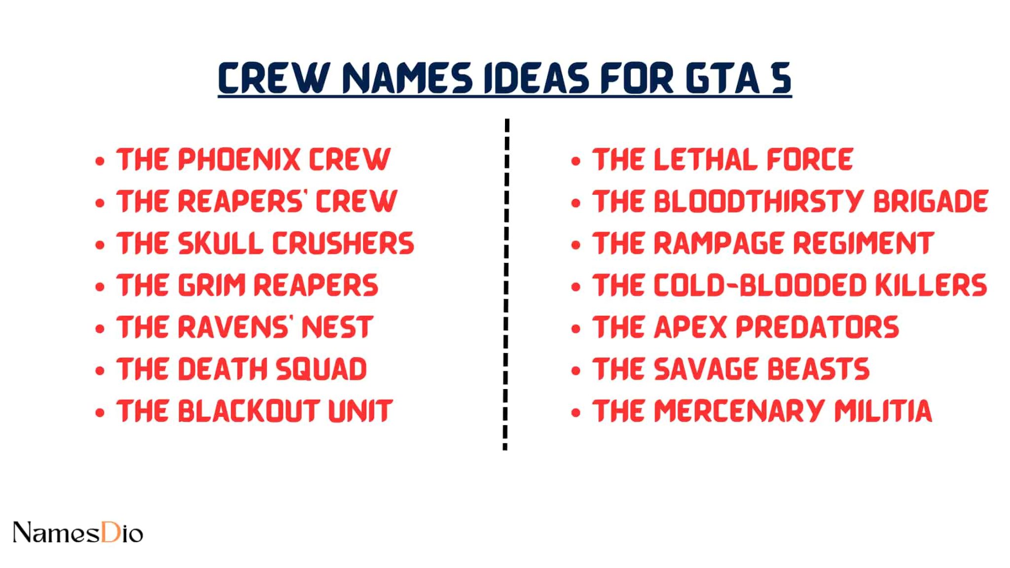 Crew Names Ideas For GTA 5 500 Cool Best And Funny Crew Name Ideas 