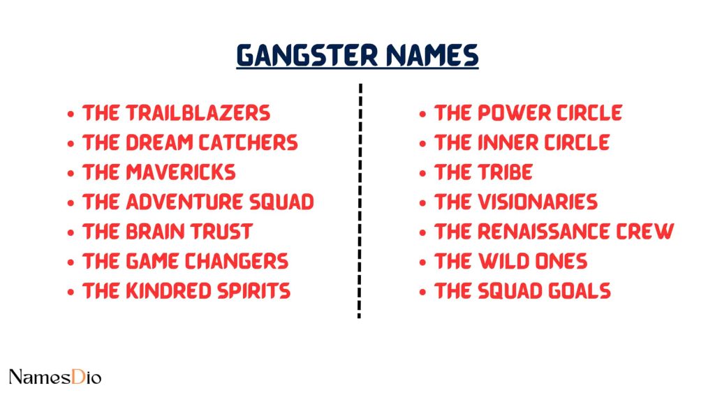 fake name gangster