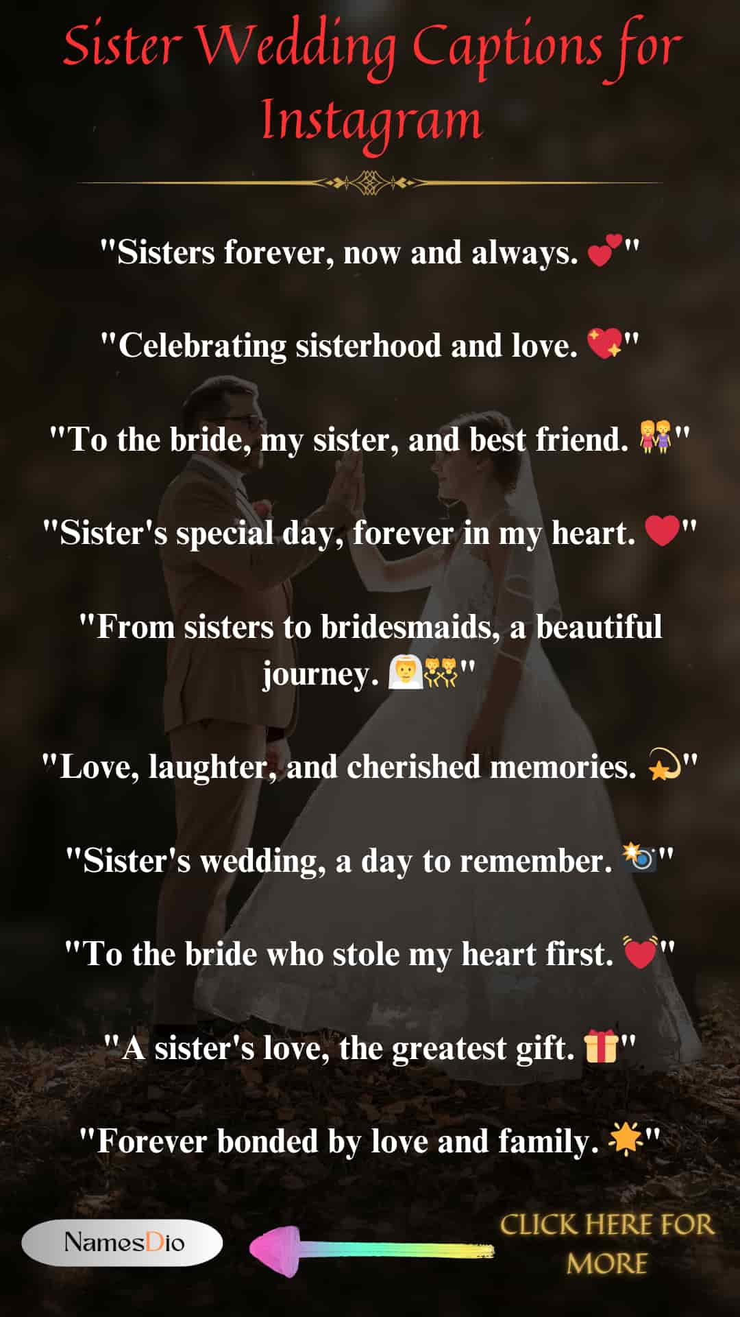 Sister-Wedding-Captions-for-Instagram